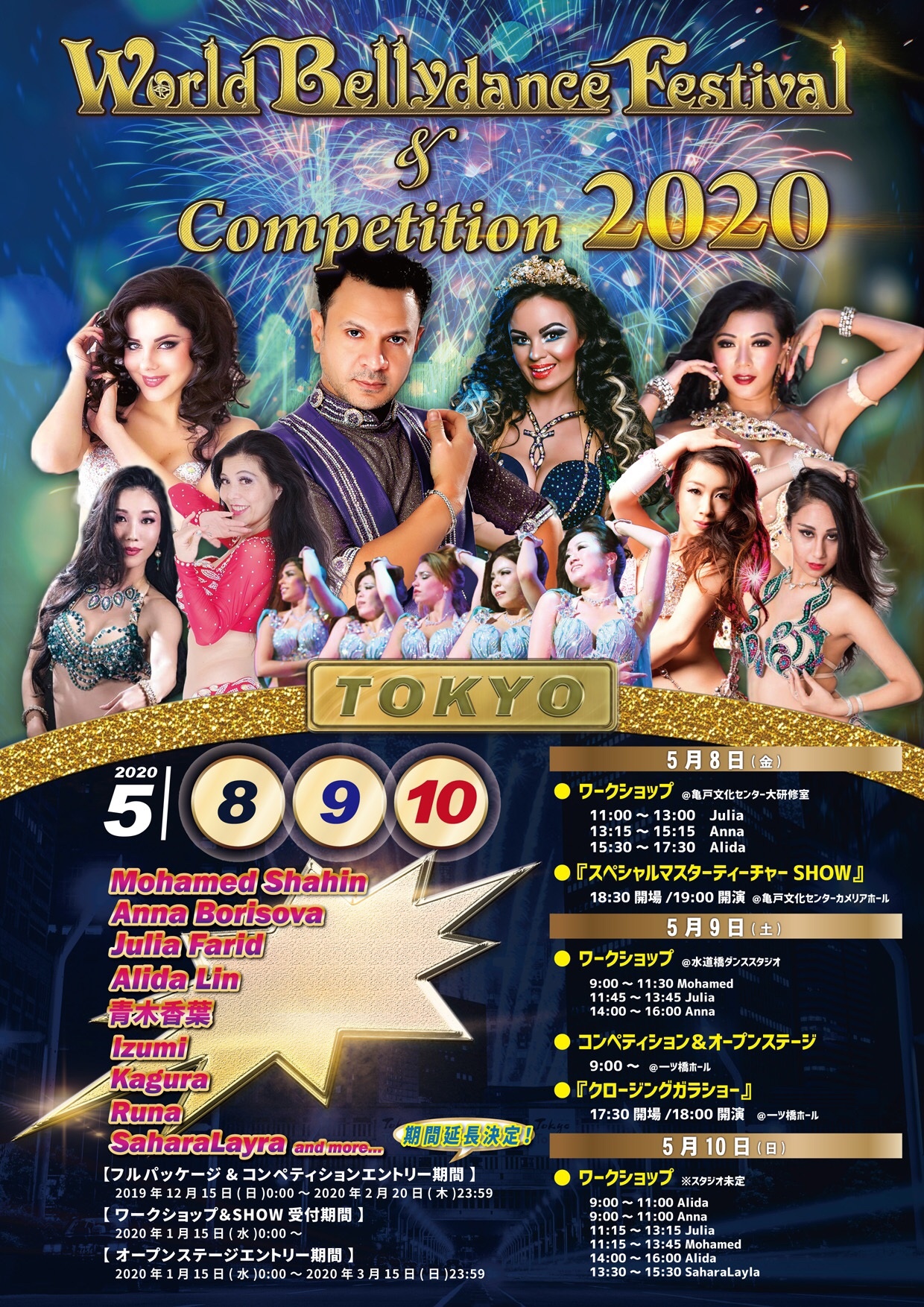 World Bellydance Festival & Competition2020お申し込み状況